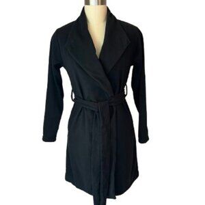 Women's Casual Belted Black Coat - NWOT
